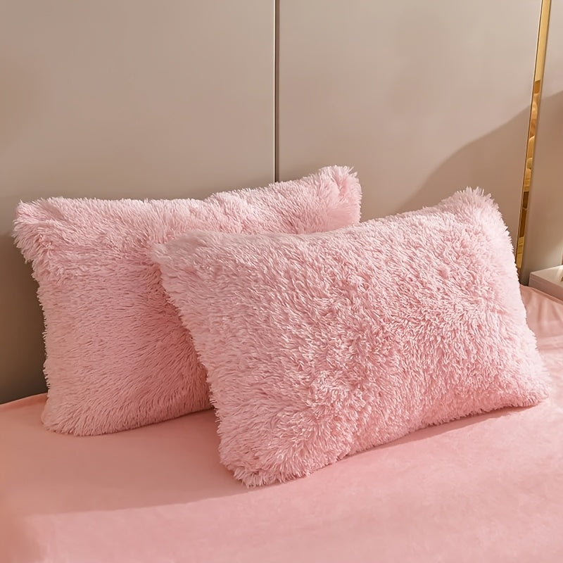 4pcs Queen\u002FKing Size Comforter Set | Fluffy Plush Velvet Bed Comforter Sets (1 Duvet+2 Pillowcases+Sheet) | Ultra Soft Thermal All-Season Luxury Bedding for Bedroom, Dorm & Guest Rooms | Queen Size Comforter Set & King Size Bed Comforter Sets