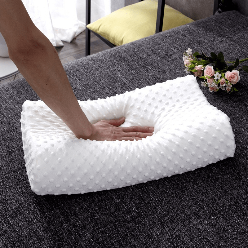 1pc Space Memory Pillow Neck Protection Latex Pillow Slow Rebound Gift Pillow, Neck Pillows for Relaxation, Sleeping Pillow for Side and Stomach Sleepers, Contoured Support Pillow Improves Sleep