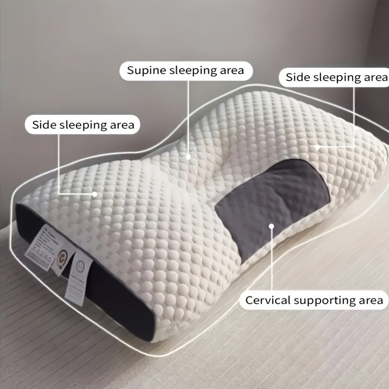 Cervical Orthopedic Pillow, Ergonomically Designed for Deep Sleep, Neck Support for Side And Back Sleepers, A Pillow That Conforms to The Body Curve, Machine Washable Pillow Core, Comfortable All Year Round.