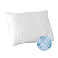 Cooling Pillow Queen Size, Shredded Cool Pillow for Hot Sleepers, Adjustable Firm Soft Support Bed Pillows Perfect for Back Neck And Side Sleeping with Pillow Case Cover, White